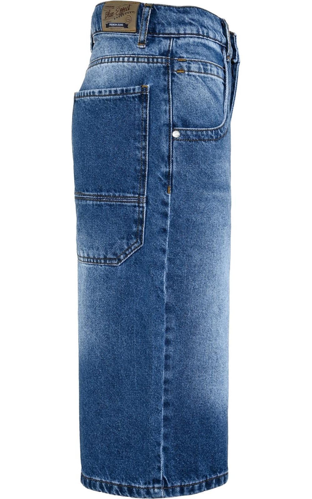 BLUE EFFECT Jeansshorts Boys Long Skater Slim Fit schmaler Bund