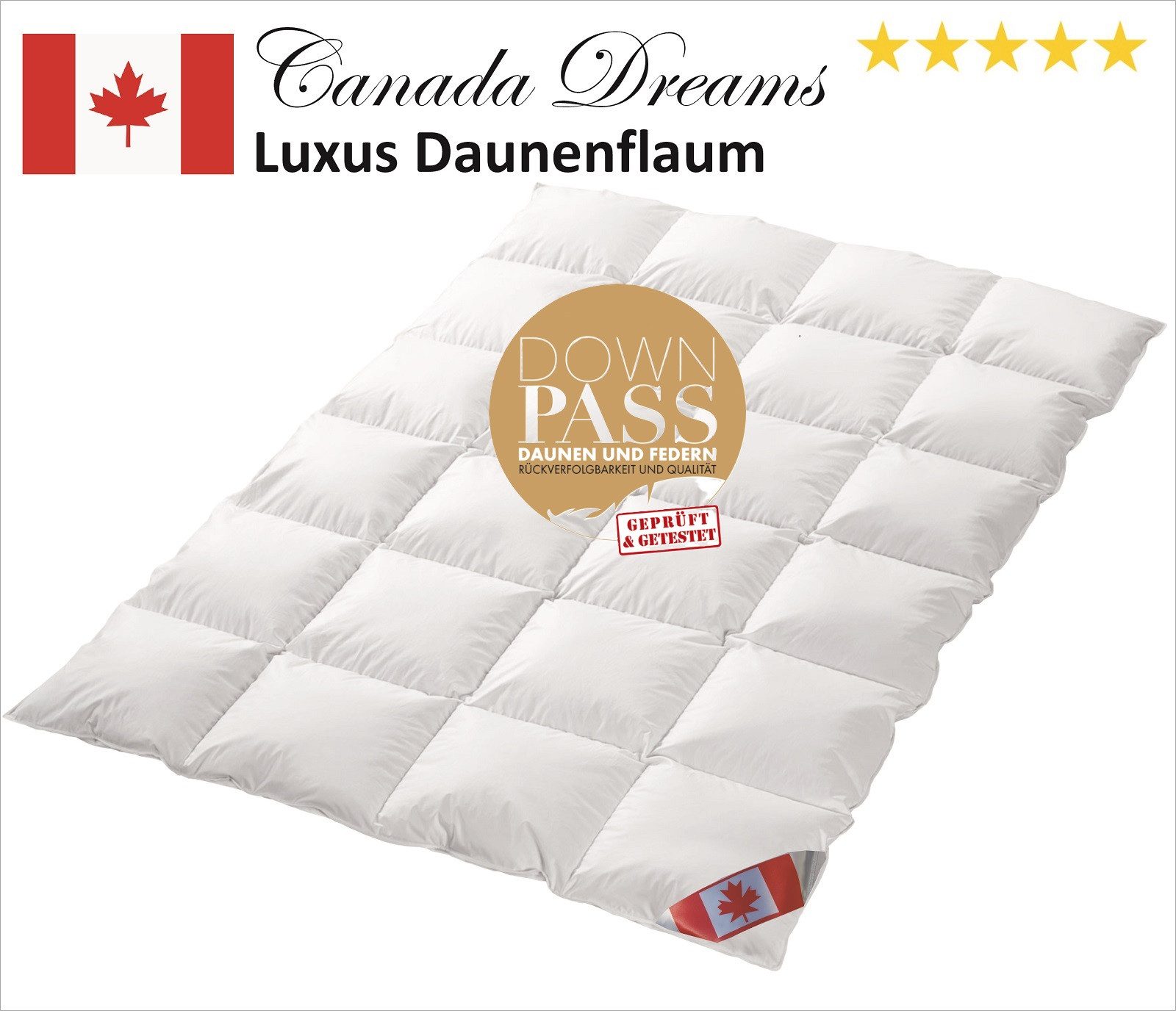 Canada Daunenbettdecke Canada Dreams Luxus Übergangs Daunendecke, Füllung: günstig online kaufen