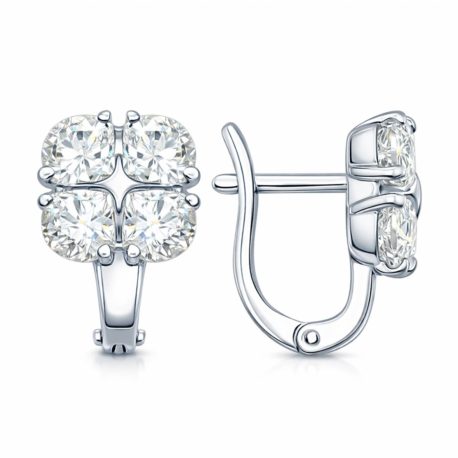 Paar Ohrhänger Ohrringe aus 925 Silber mit Zirkonia Swarovski