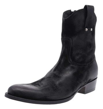 Sendra Boots 7370 Schwarz Stiefelette Rahmengenähter Herren Lederstiefelette