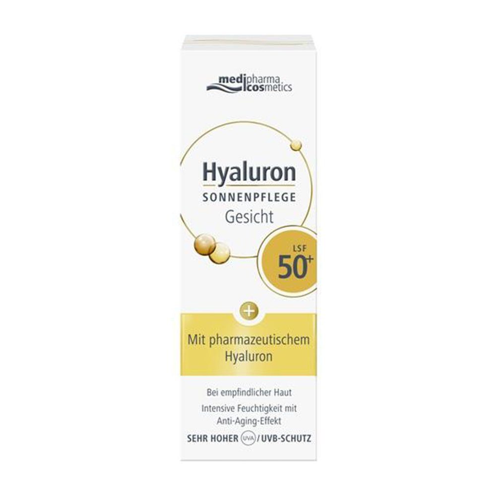 Dr. Theiss Naturwaren GmbH Sonnenschutzcreme HYALURON SONNENPFLEGE Gesicht Creme LSF 50+, 50 ml