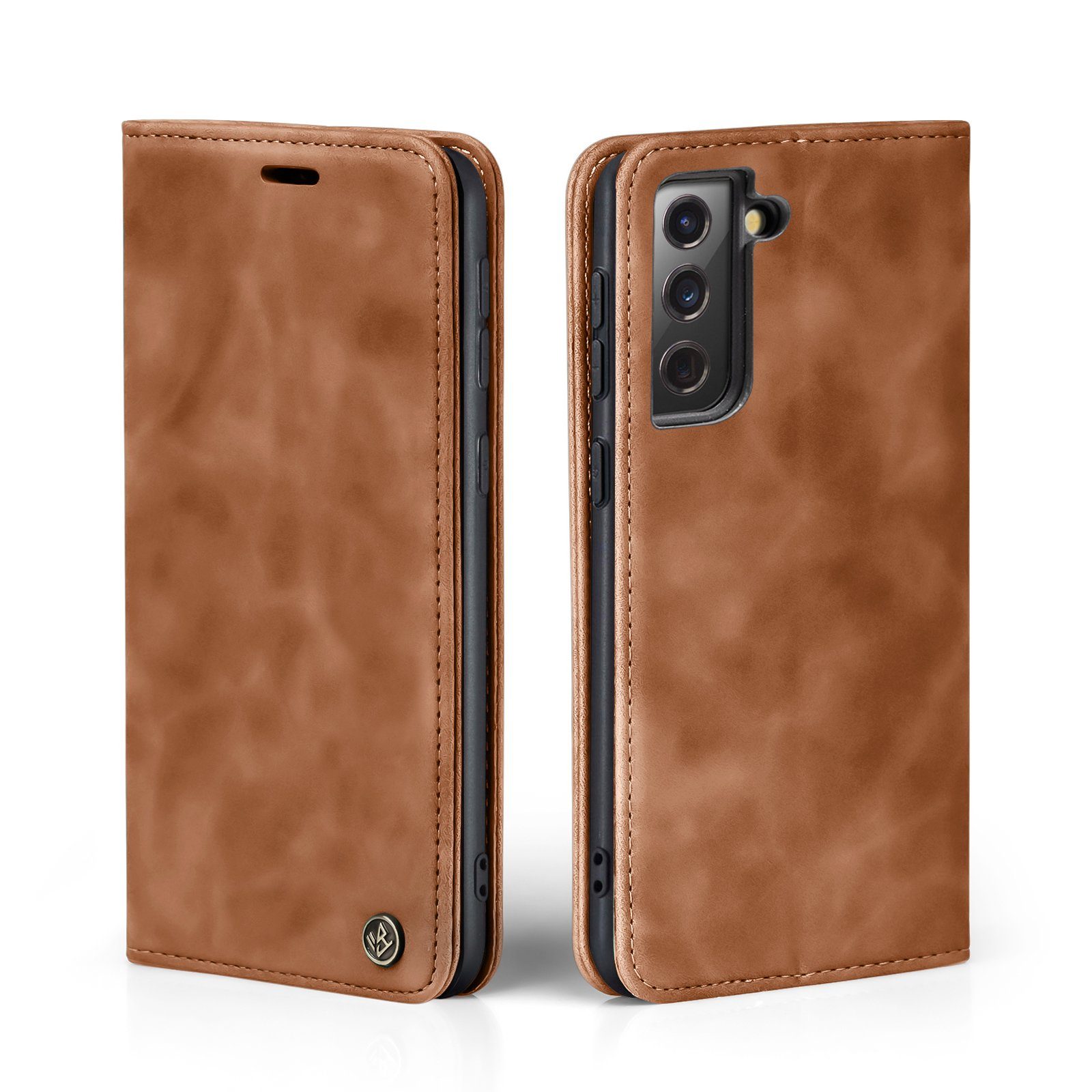 Tec-Expert Handyhülle Tasche Hülle für Samsung Galaxy S24 6.2 Zoll, 6.2, Cover Klapphülle Case mit Kartenfach Fliphülle aufstellbar