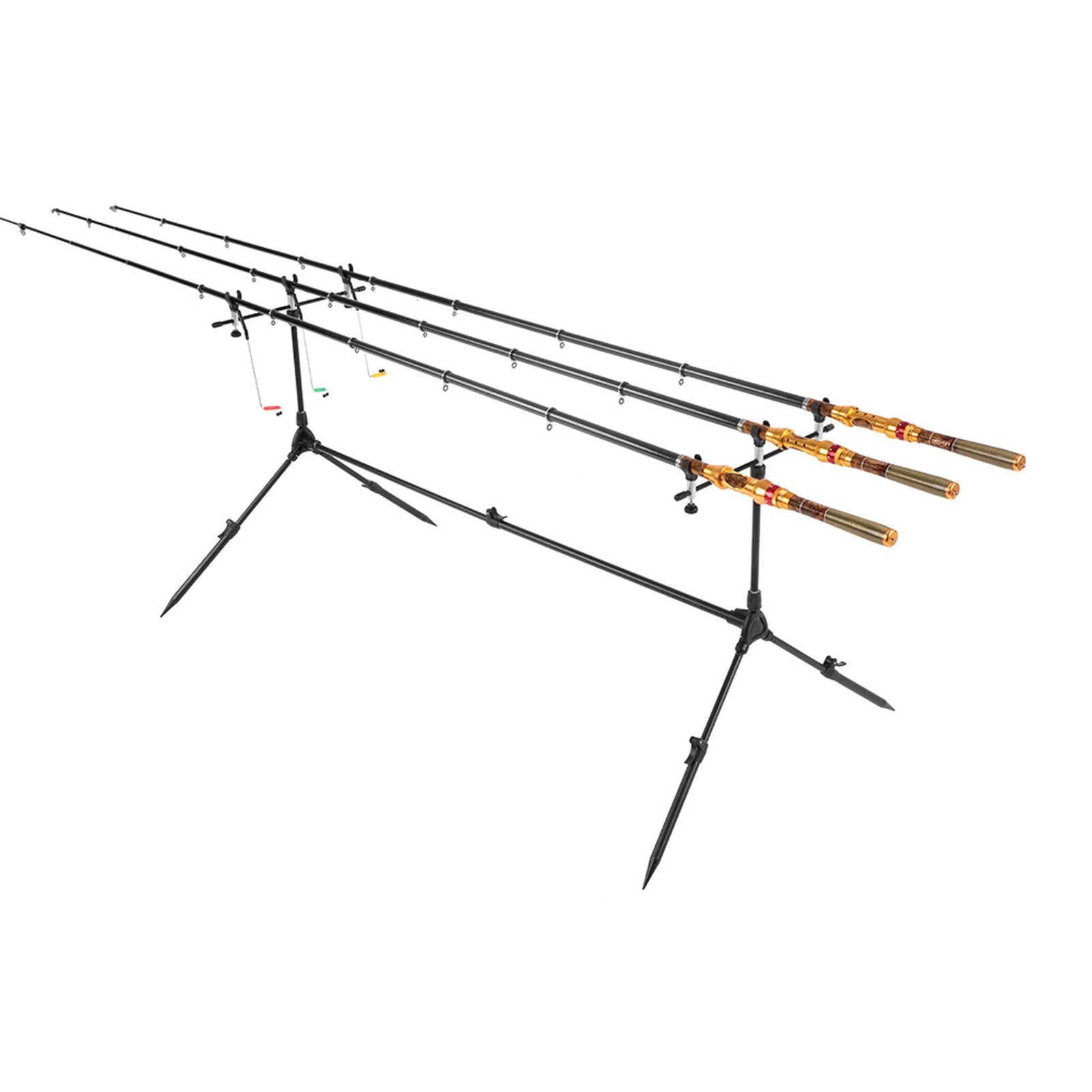 Karpfenrute Pod,Rutenauflagen und Rutenständer,Rod (Bissanzeiger,Rod Rutenhalter, Tasche) Karpfenset Lixada Rutenhalter Pod