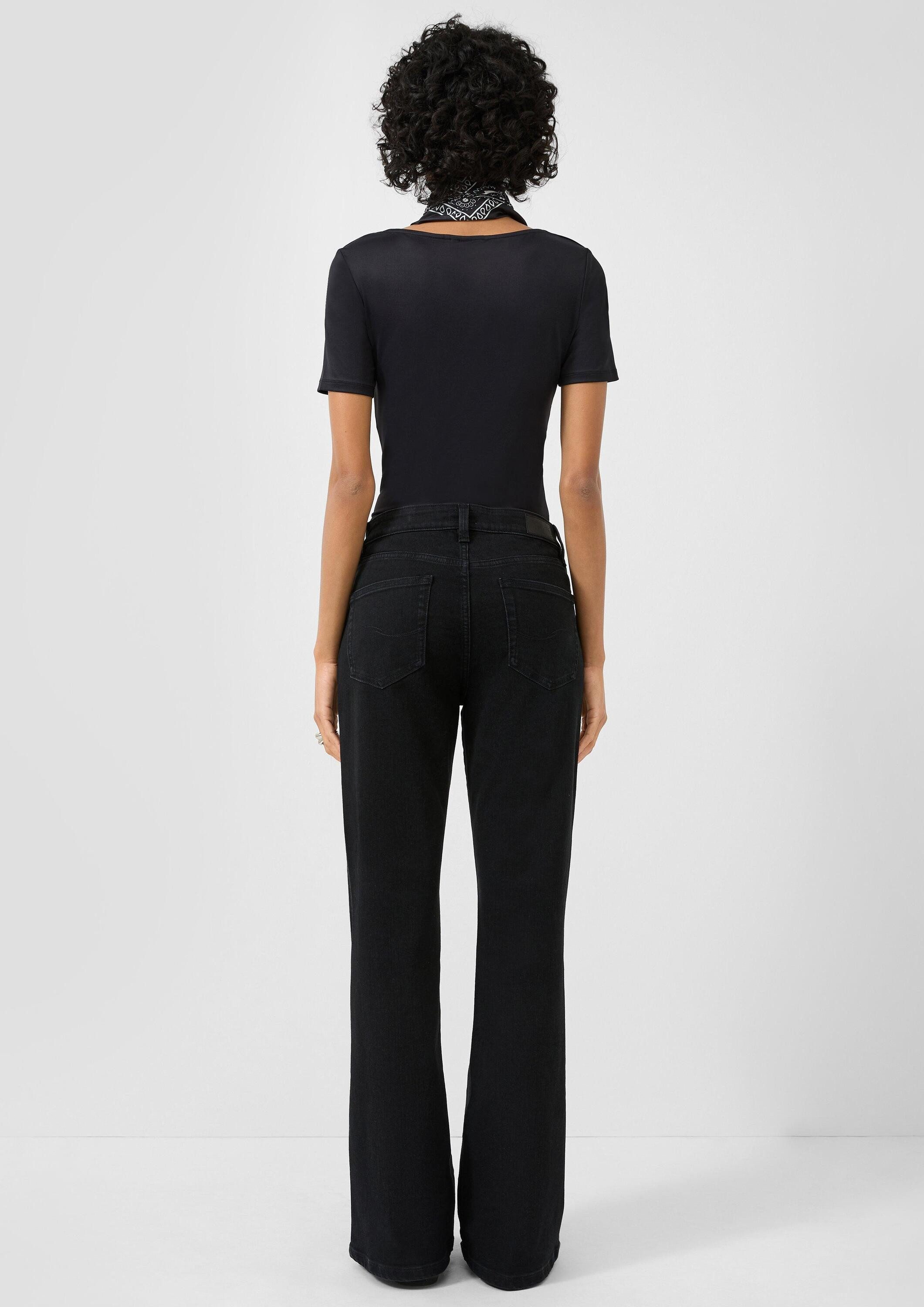 QS Bootcut-Jeans Jeans-Hose REENA Jeans Reena/High Rise/Flared Leg