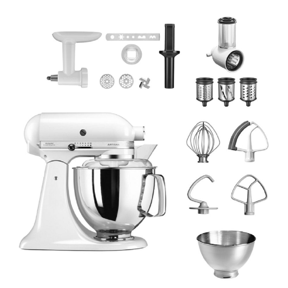 KitchenAid Küchenmaschine KitchenAid 4,8 L 5KSM175 Artisan Küchenmaschine Allrounderset