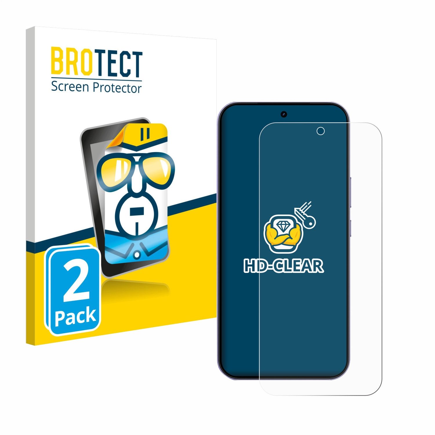 BROTECT Displayschutzfolie Schutzfolie für realme 16 Pro, 2 Stück, Displayschutz Schutz Folie Klar Transparent