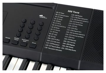 FunKey Home Keyboard 61 Edition (300 Sounds, 300 Rhythmen), (Spar-Set, inkl. Keyboardständer & Bank), mit Begleitautomatik und intelligente Lernfunktion
