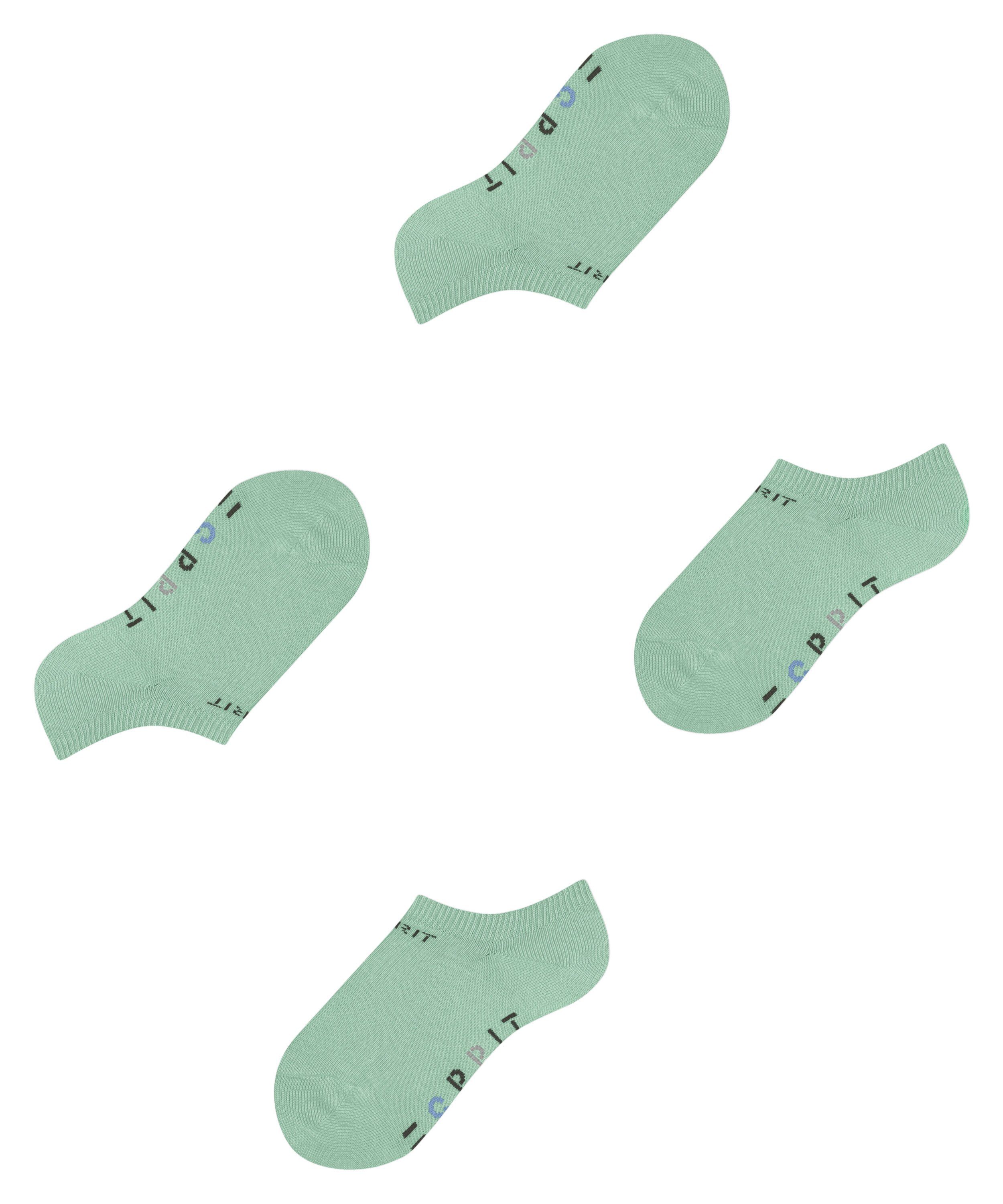 Esprit Foot Baumwollmix aus (2-Paar) (7188) Logo weichem Sneakersocken 2-Pack jade