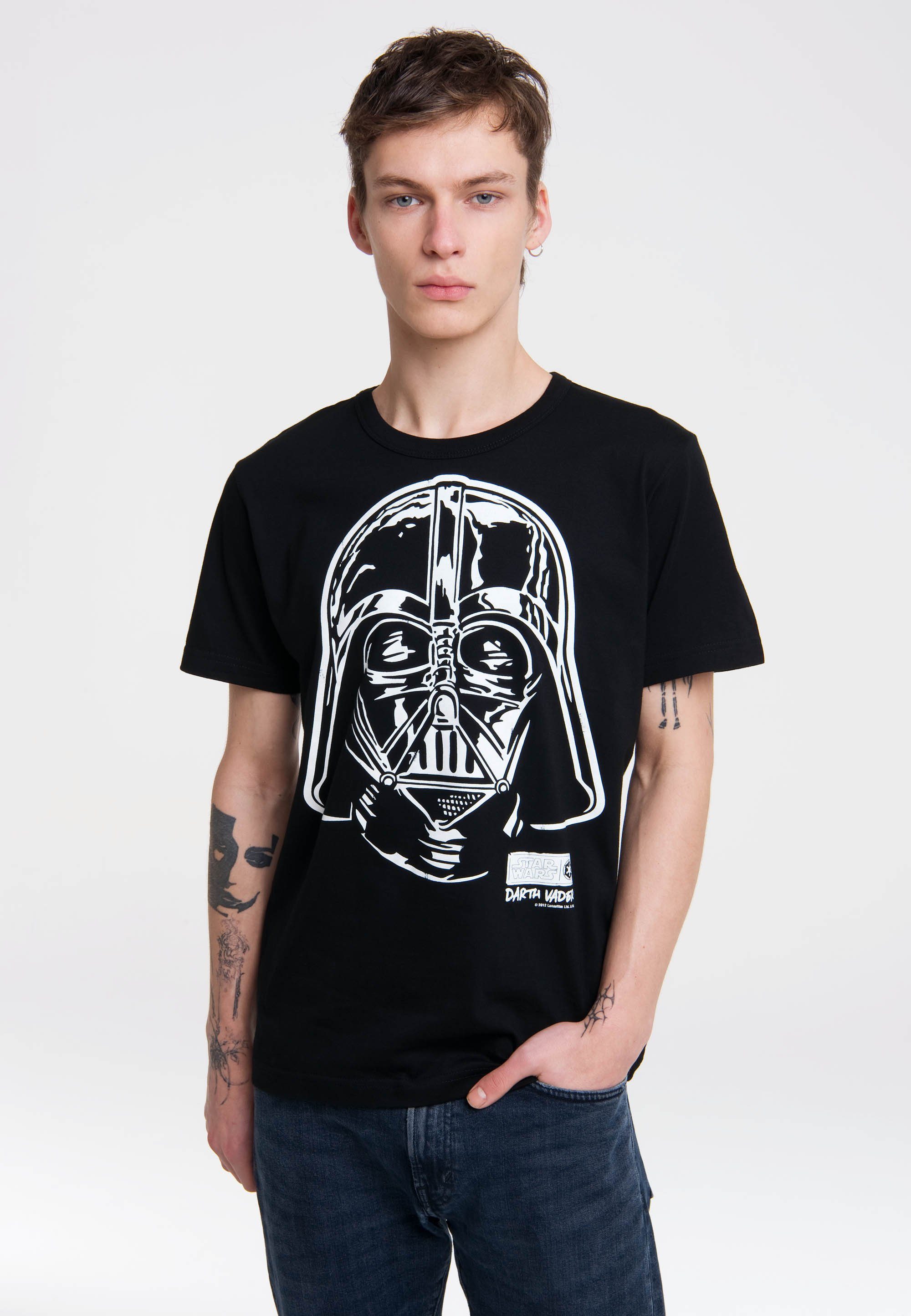 LOGOSHIRT T-Shirt Star mit Original-Print lizenziertem Wars