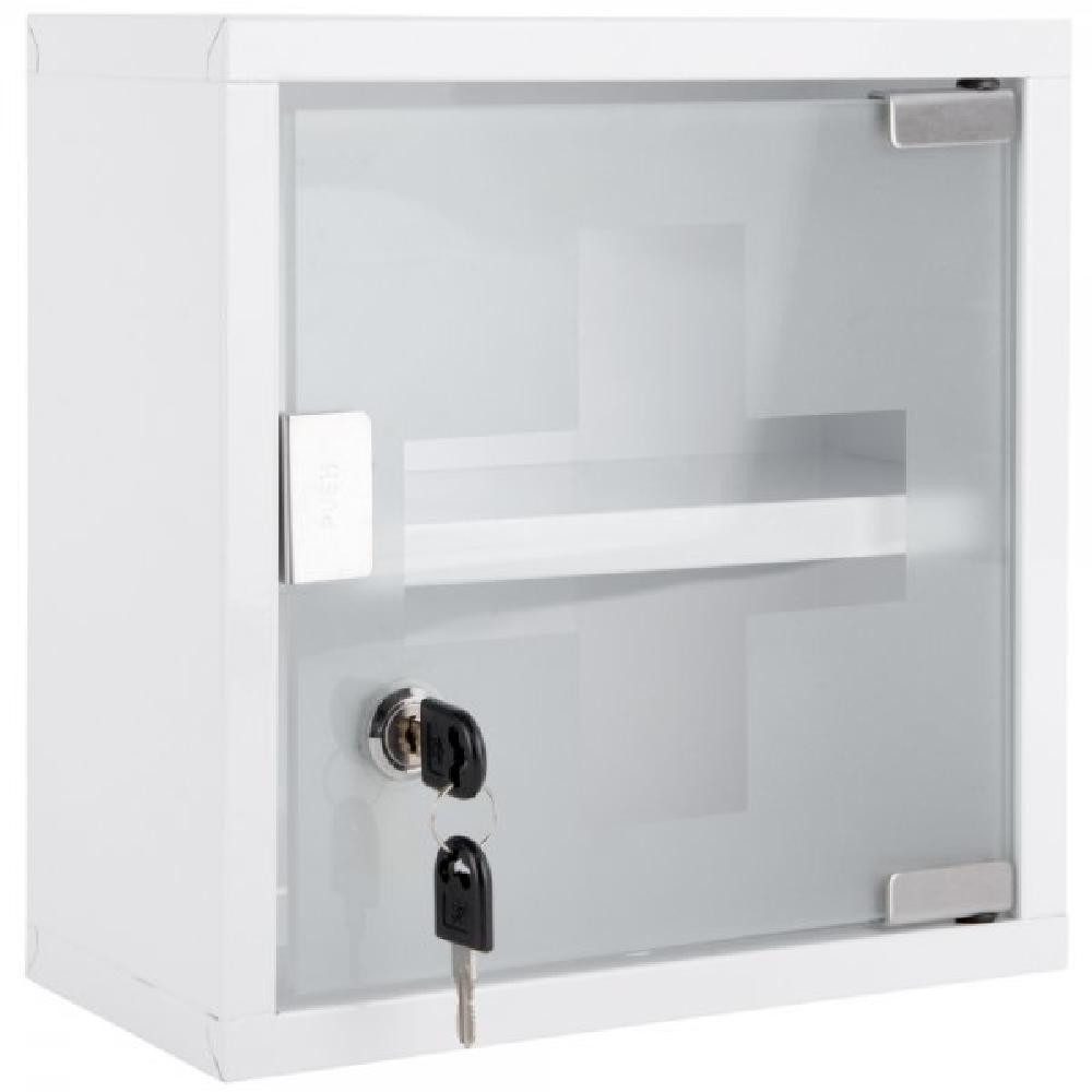 Present Time Hochschrank Medikamentenschrank Medicine Weiß (25x12x25cm)