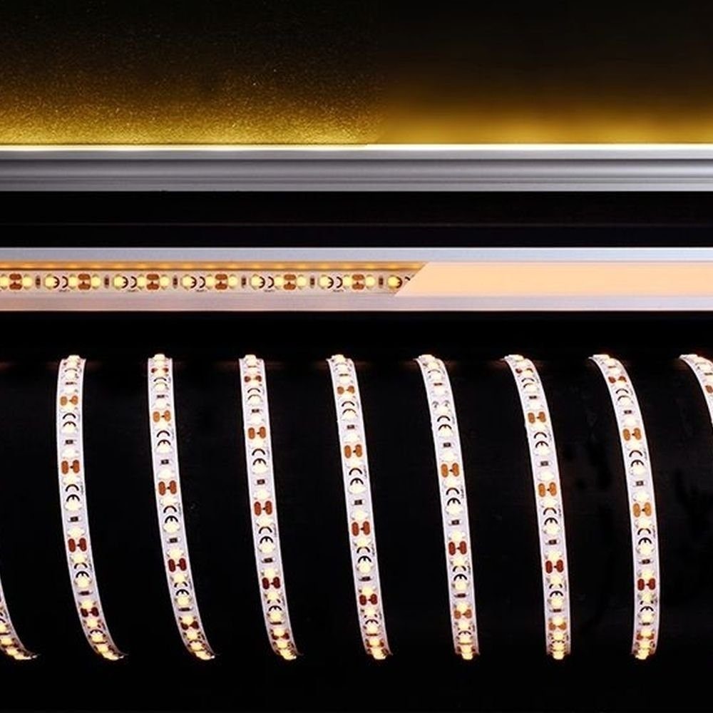 click-licht LED Stripe LED Stripe 3528-120-12V-Amber-5M in Weiß 180lm, 1-flammig, LED Streifen
