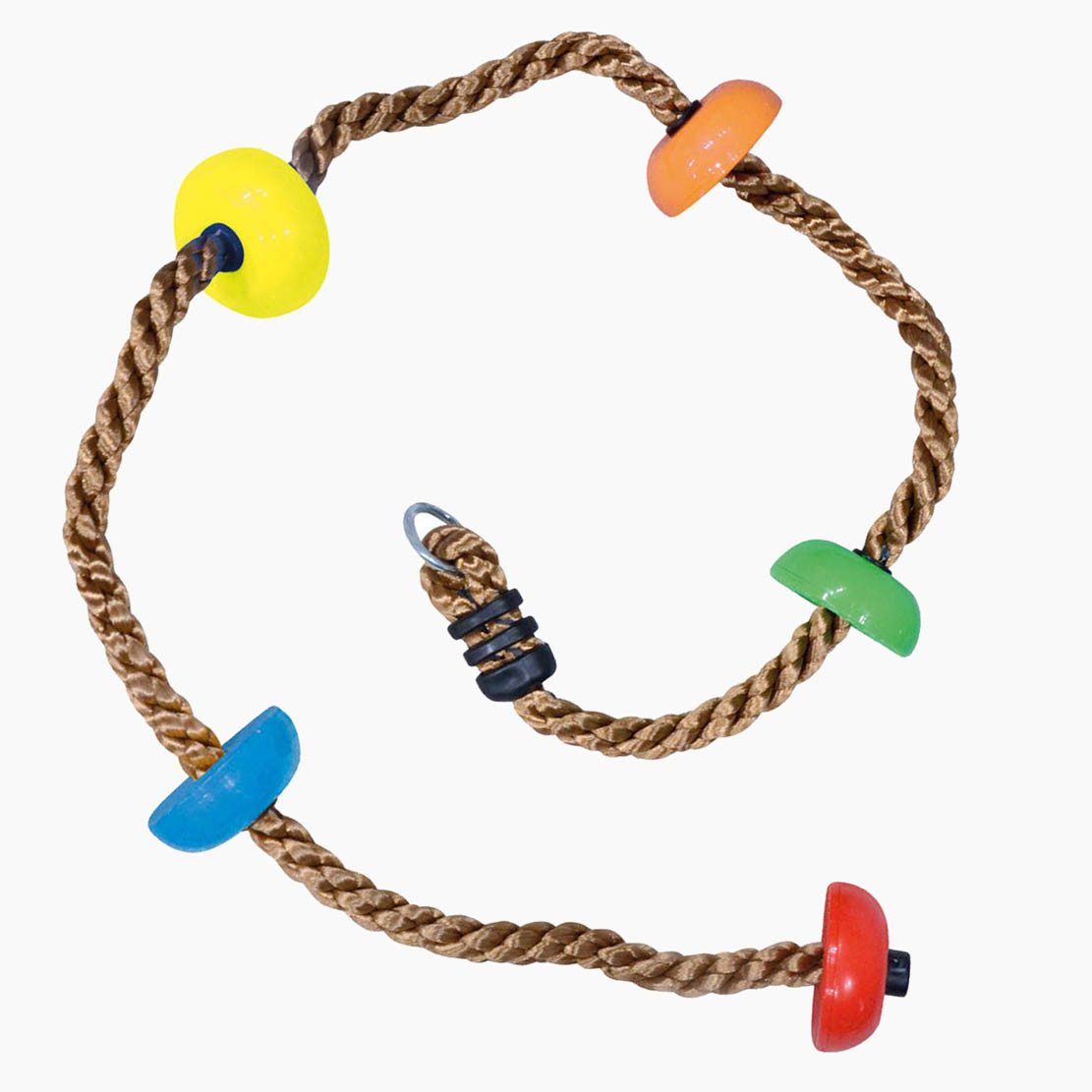 Bino & Mertens Kletterseil Kletterseil mit bunten Tritten (spar packung, 1-tlg., packung), Traglast bis zu 270 kg