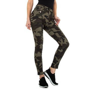 Ital-Design Skinny-fit-Jeans Damen Freizeit Skinny Jeans in Camouflage