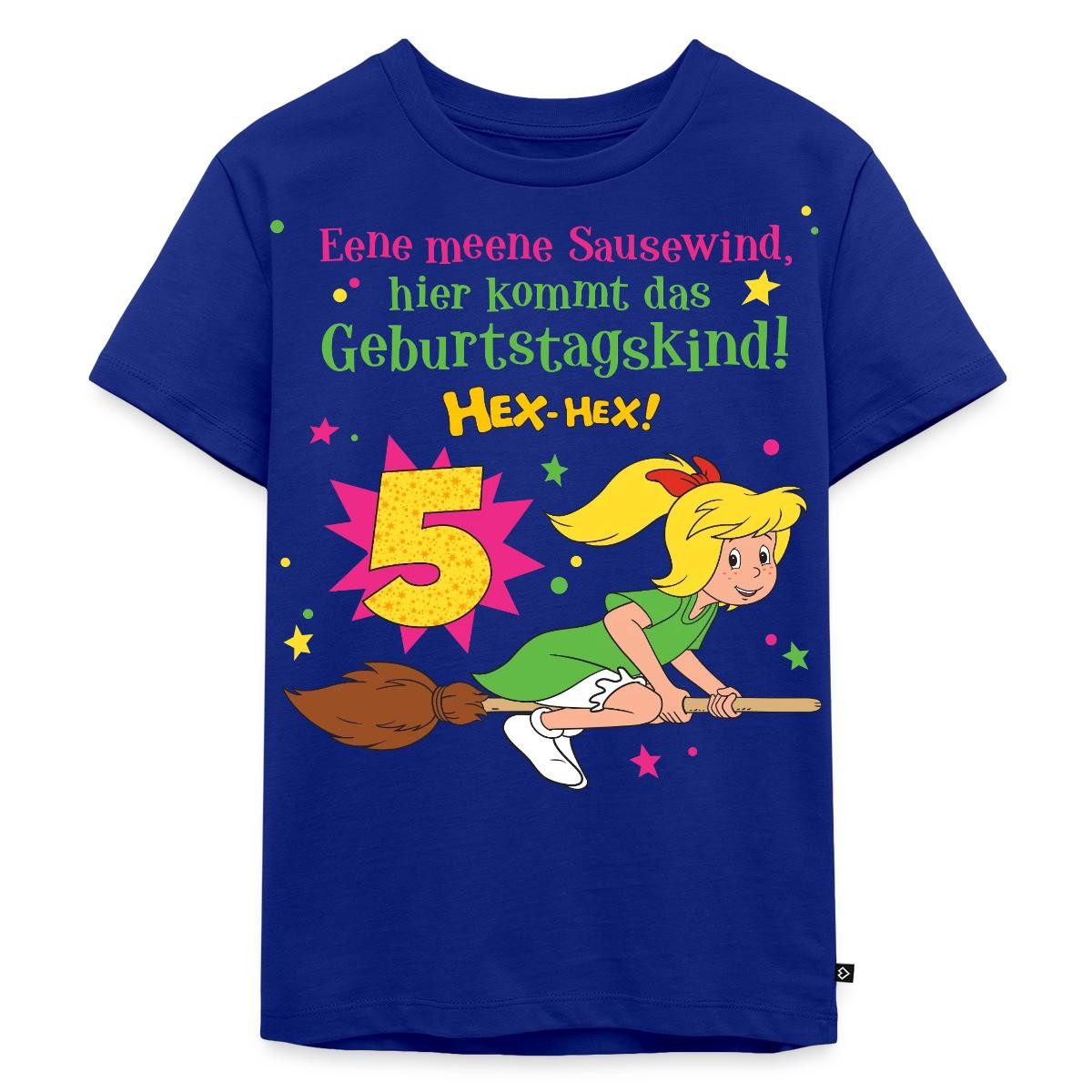 Spreadshirt T-Shirt Bibi Blocksberg Geburtstagsdesign 5 Jahre Kinder Premium T-Shirt (1-tlg)
