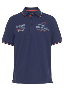 Man's World Poloshirt mit Brustprint