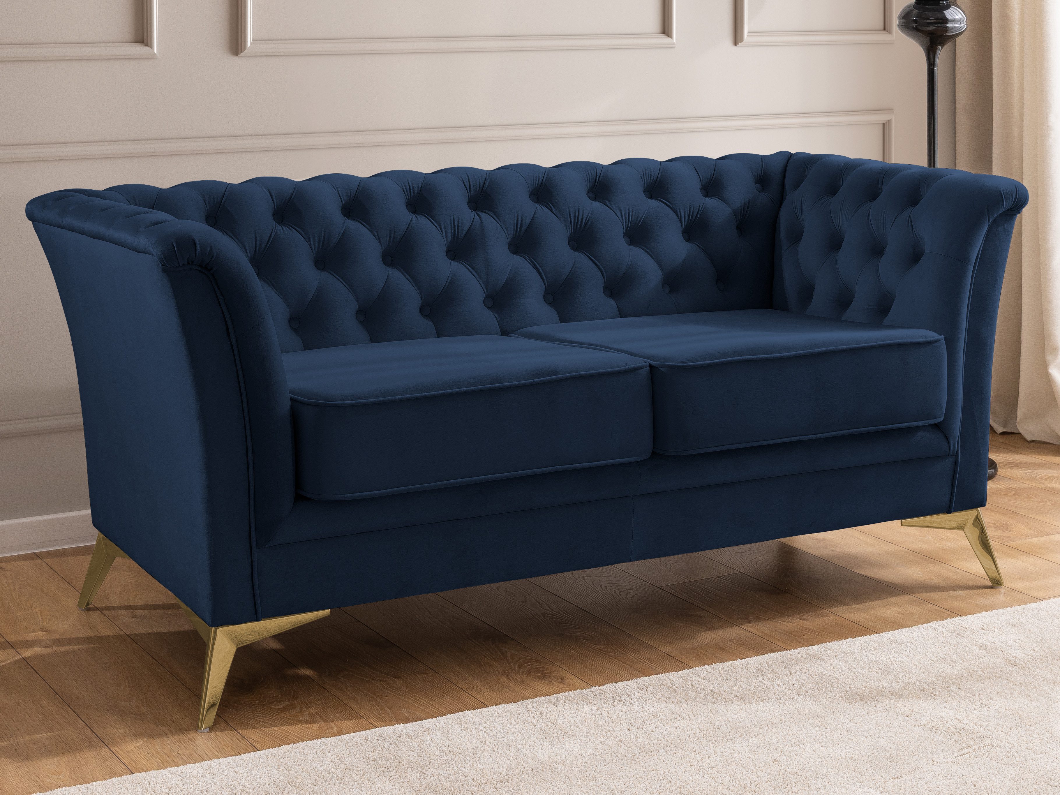 S-Style Möbel Chesterfield-Sofa Whitby, 2-Sitzer aus günstig online kaufen