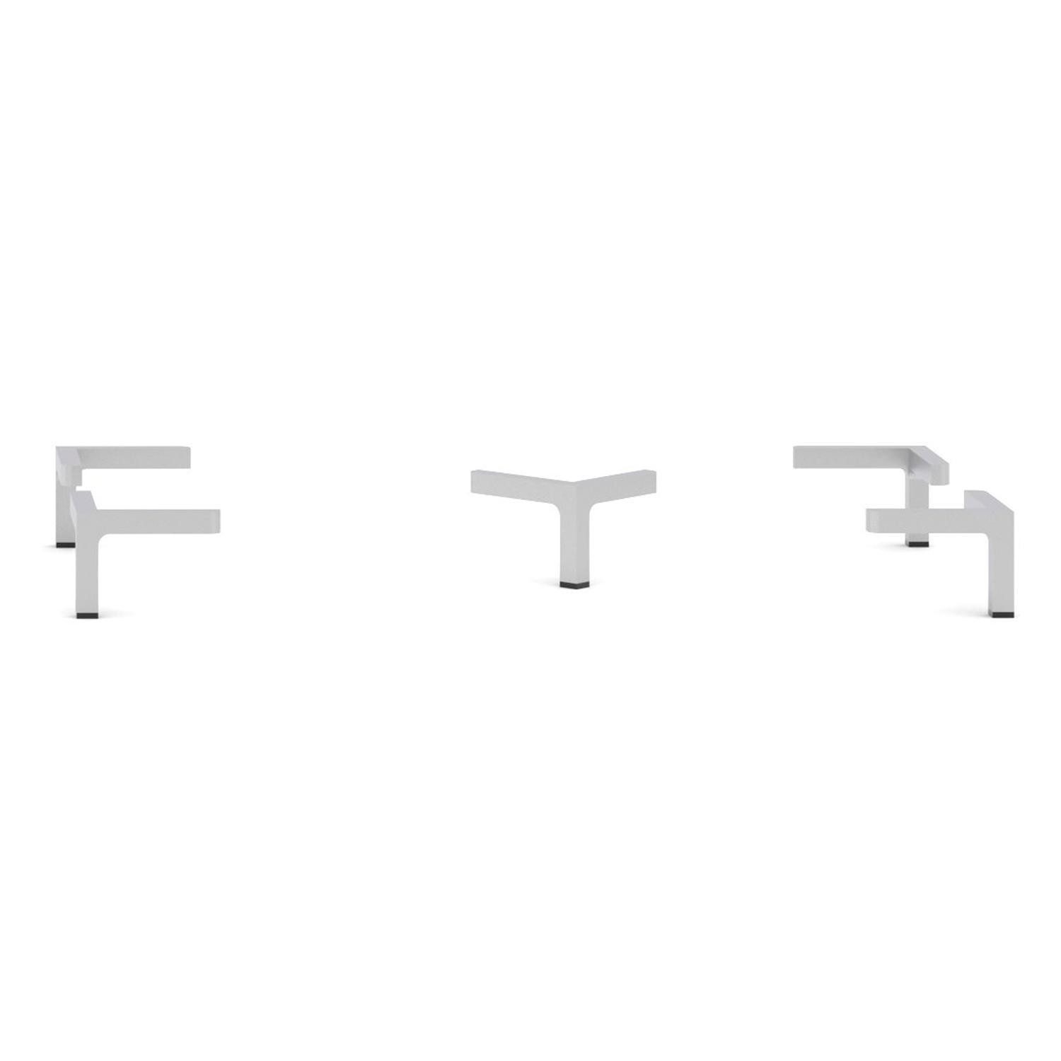 Innostyle Möbelfuß BARI, Chromfarben matt, 5er Set, H 9 cm