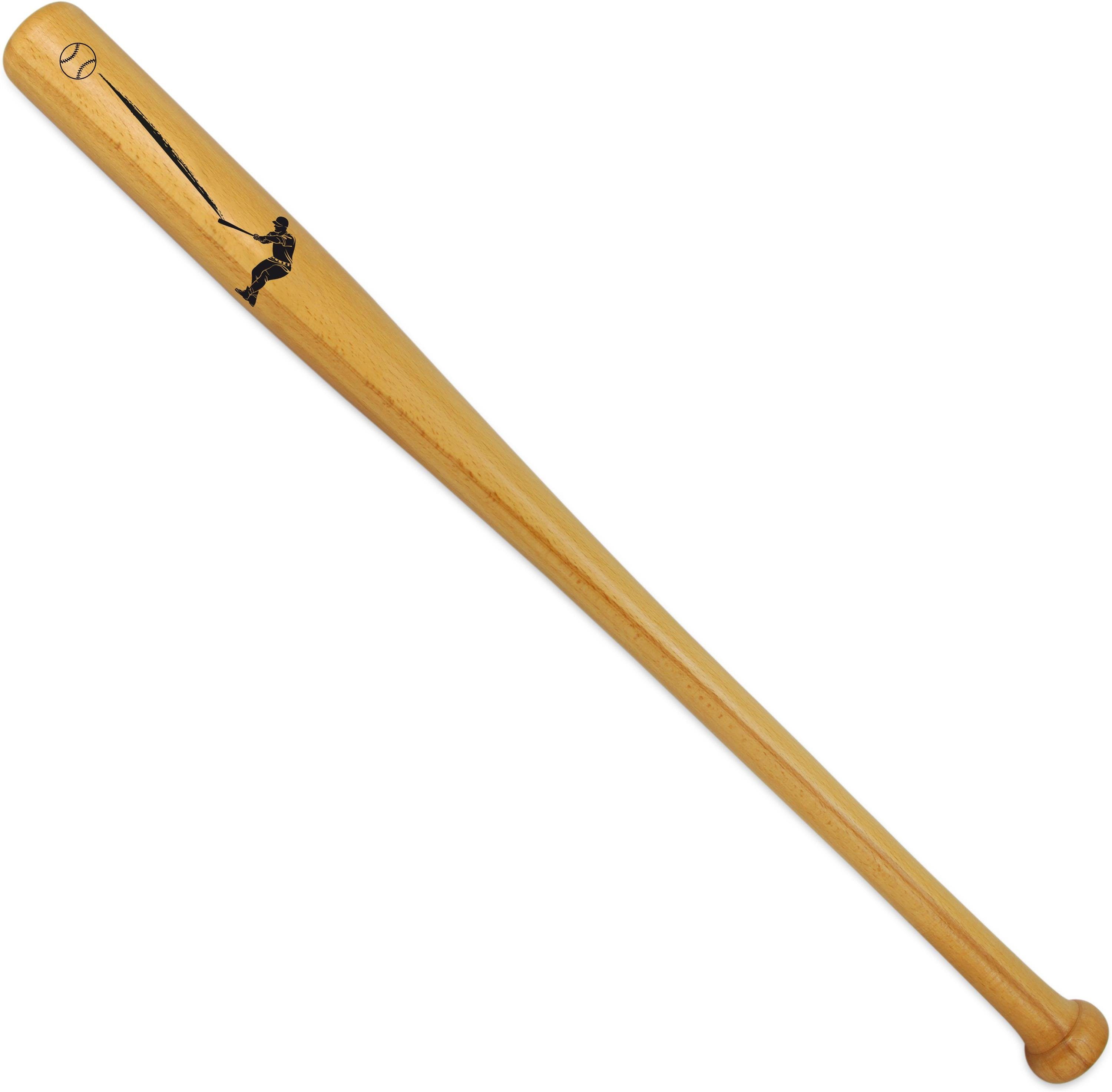 normani Baseballschläger Holz Baseballschläger 30 Lumber, Eschenholz, 30 ", Holzbaseballschläger mit Knauf am Griffende