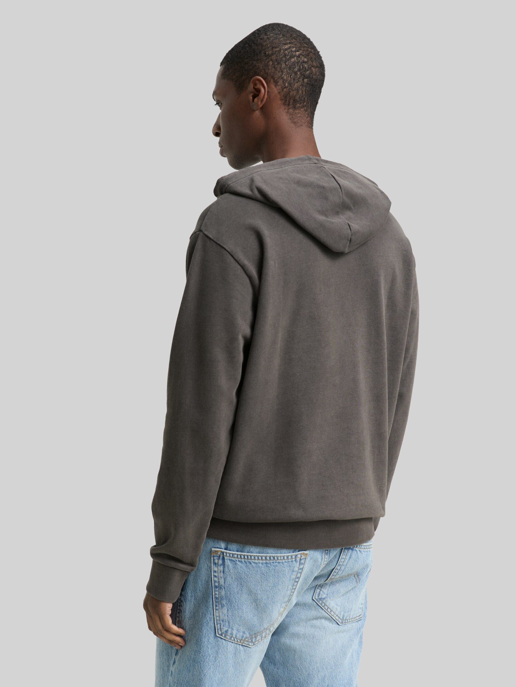 TOM TAILOR Denim Sweatshirt Strick & Sweatshirts Overdyed Hoodie Sweatshirt