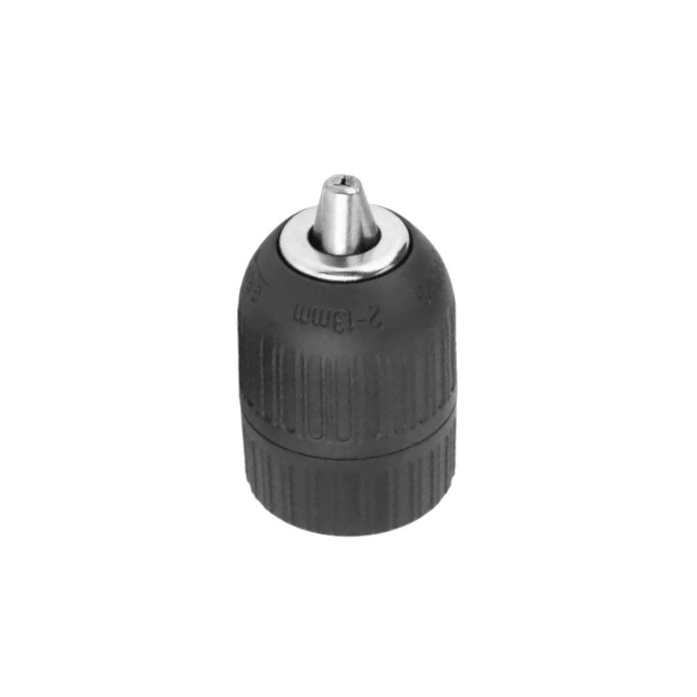 Trade-Shop Schnellspannbohrfutter 3/8" x 24 UNF passend für Metabo, Festool, Hilti, Hitachi, Ryobi, Fein, Spannweite bis 13.00 mm, Spannbereich: 2 bis 13mm / Länge: ca. 73mm / Durchmesser: ca. 43mm