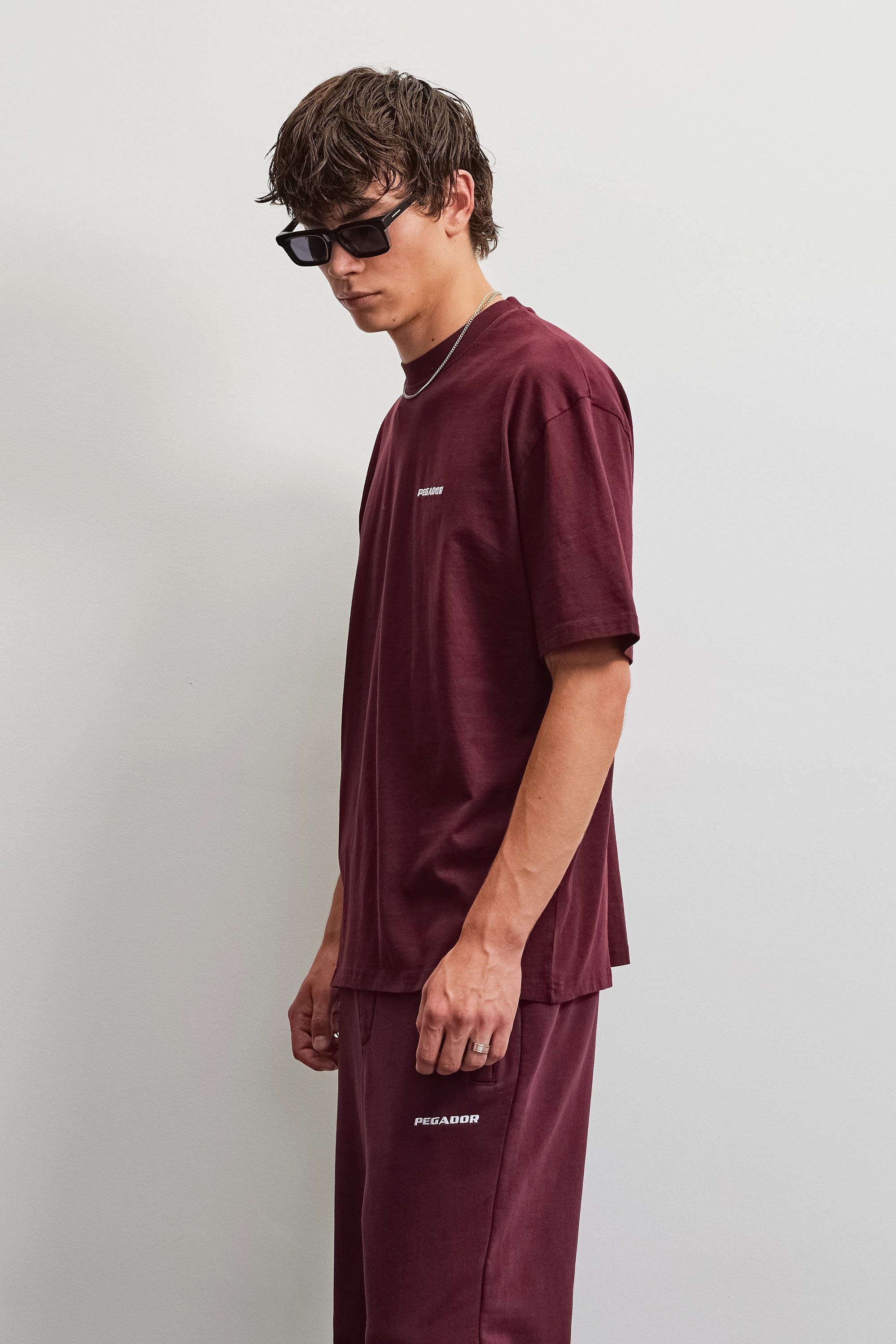 PEGADOR T-Shirt LOGO OVERSIZED TEE Baumwolle, oversize – Bild 5 von 5