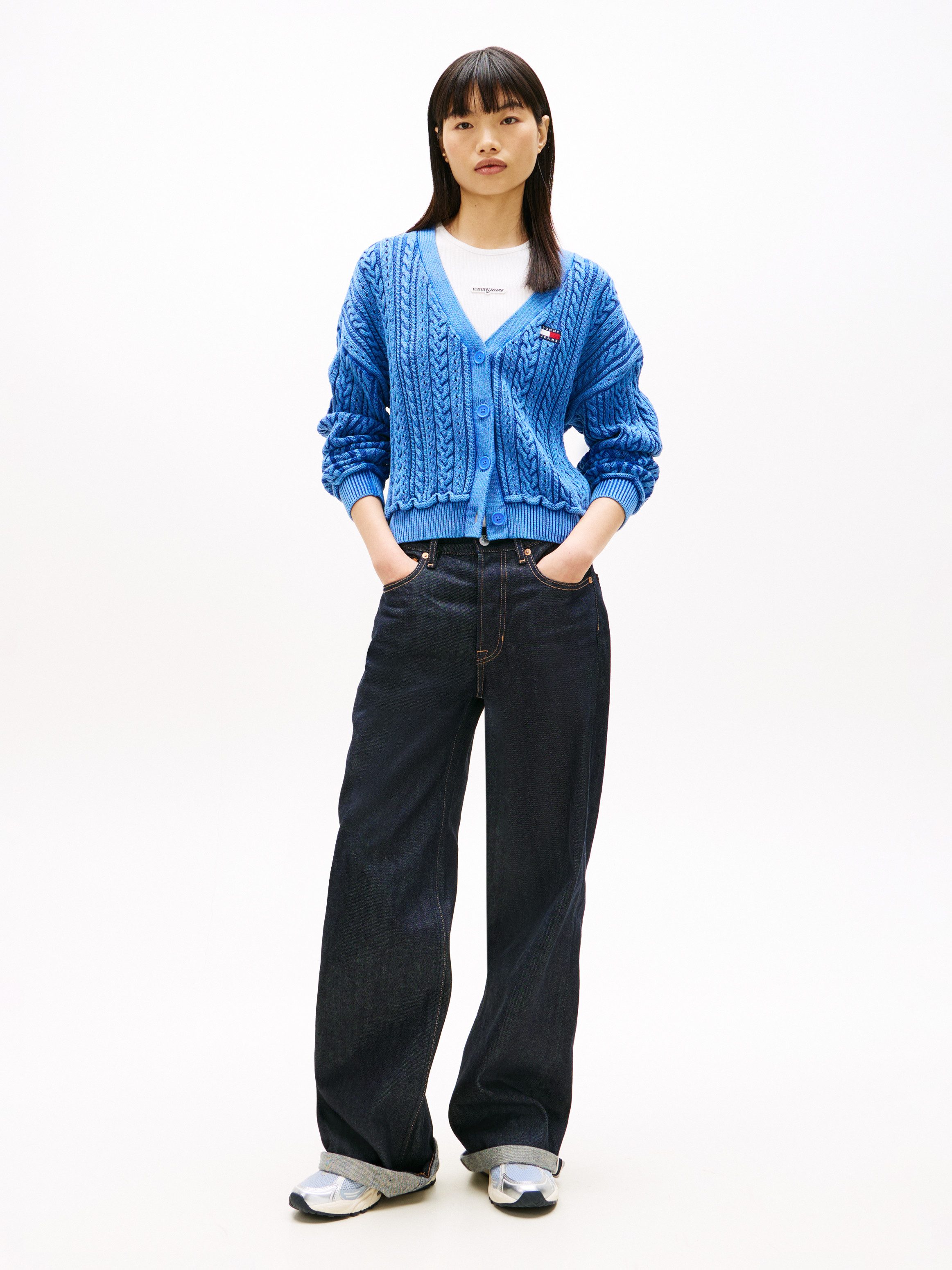 Tommy Jeans Strickjacke TJW BOXY GMD CARDIGAN