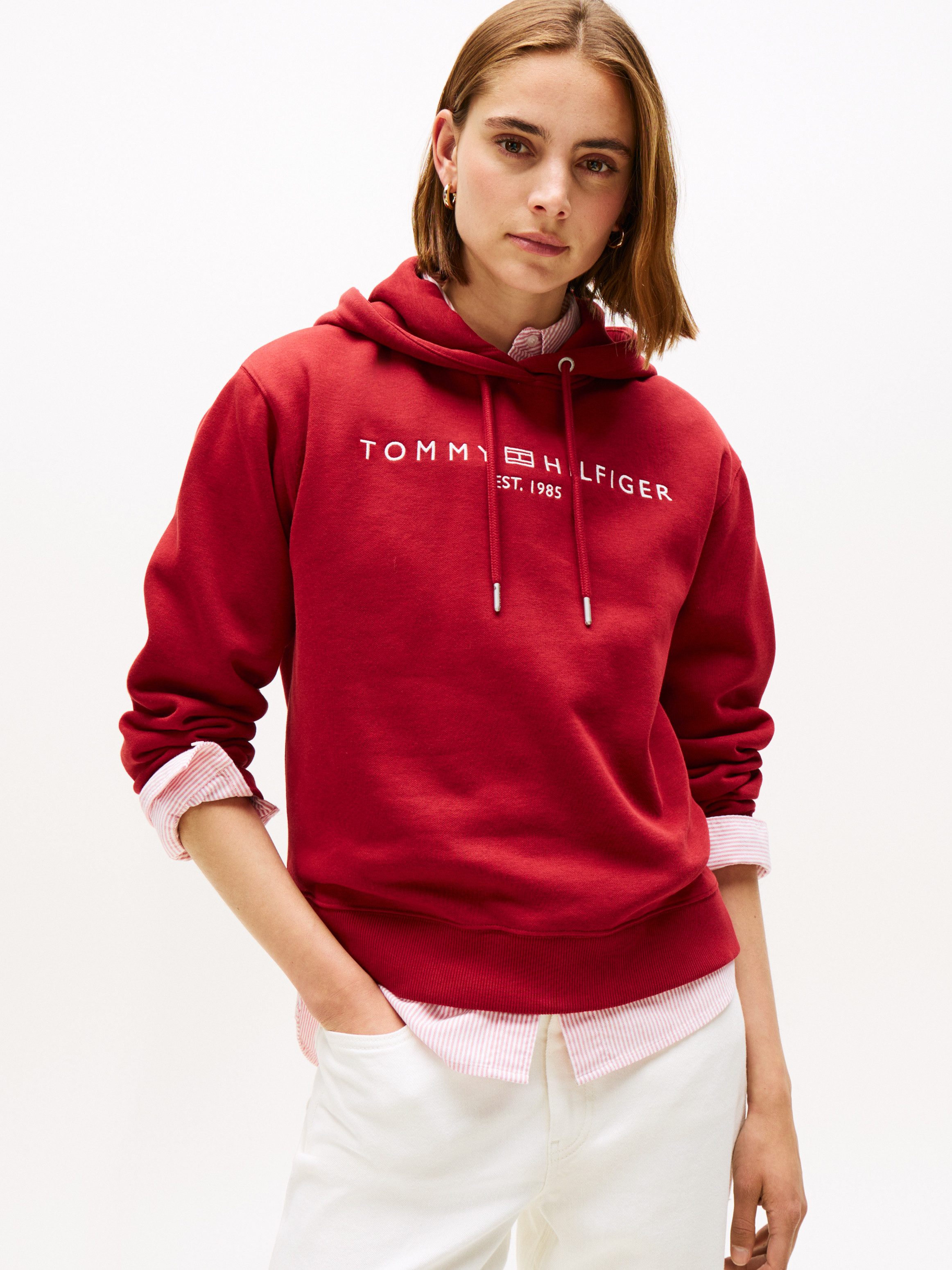 Tommy Hilfiger Kapuzensweatshirt MDRN REG CORP LOGO HOODIE mit gesticktem L günstig online kaufen