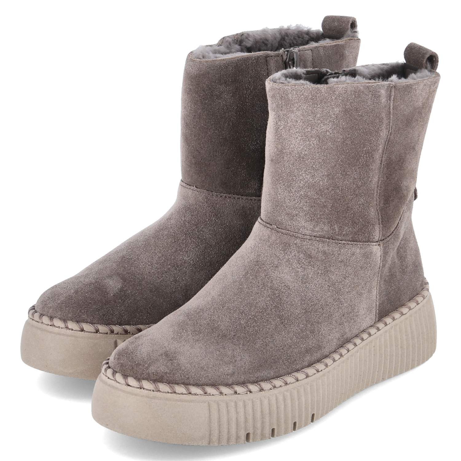 Gabor Gabor 73.542.18 Damen Rauleder beige Winterstiefel günstig online kaufen