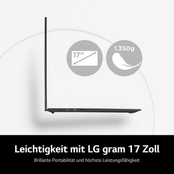 LG maximale Portabilität und Flexibilität Notebook (Intel 1360P, Iris Xe Grafik, 1000 GB SSD, 16GB RAM,FHD,Mobilen Arbeitens,Leistungsstark, Leicht und inspirierend)