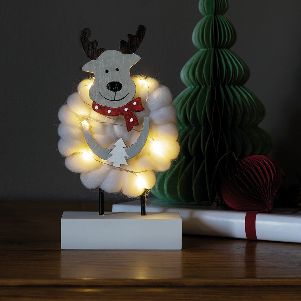 KONSTSMIDE LED-Dekofigur Konstsmide LED-Figur Elch, 6 warmweiße LEDs