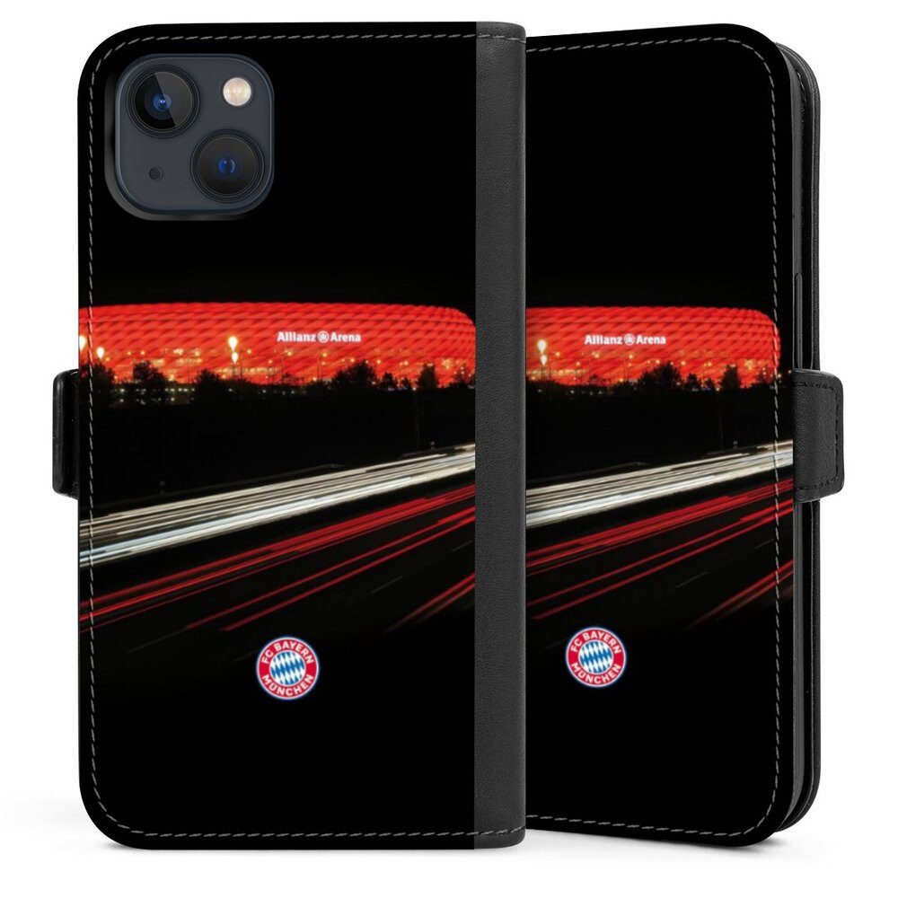 DeinDesign Handyhülle FC Bayern München FCB Stadion FC Bayern München Allianz Arena, Apple iPhone 13 Hülle Handy Flip Case Wallet Cover Handytasche Leder