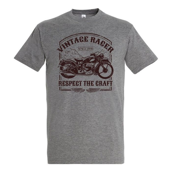 Youth Designz T-Shirt Vintage Racer Herren Shirt mit trendigem Frontprint