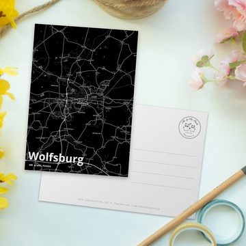 Mr. & Mrs. Panda Postkarte Wolfsburg - Geschenk, Karte, Ansichtskarte, Stadt Dorf Karte Landkart