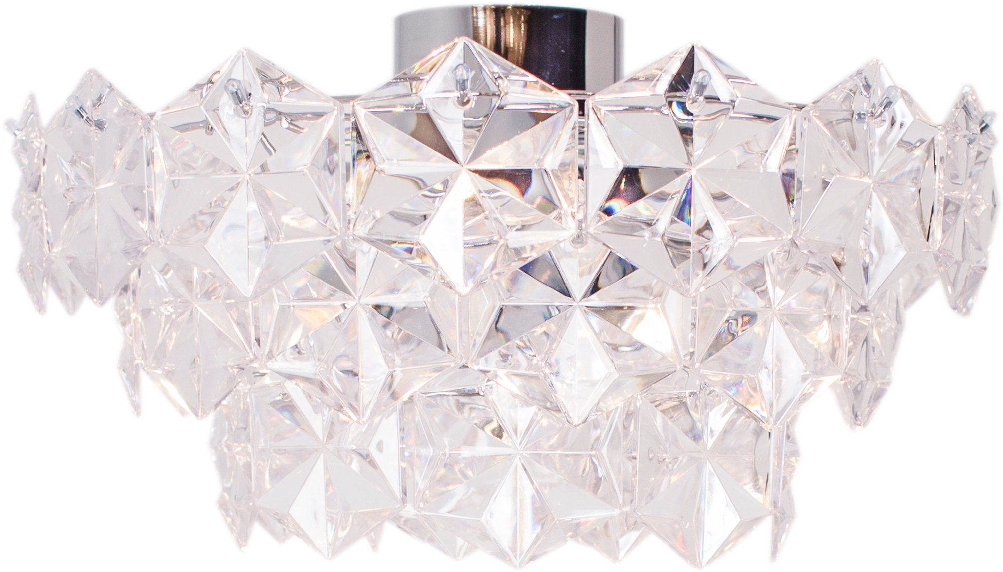 By Rydens Deckenleuchte Monarque, ohne Leuchtmittel, Deckenleuchte mit Glas Prismen