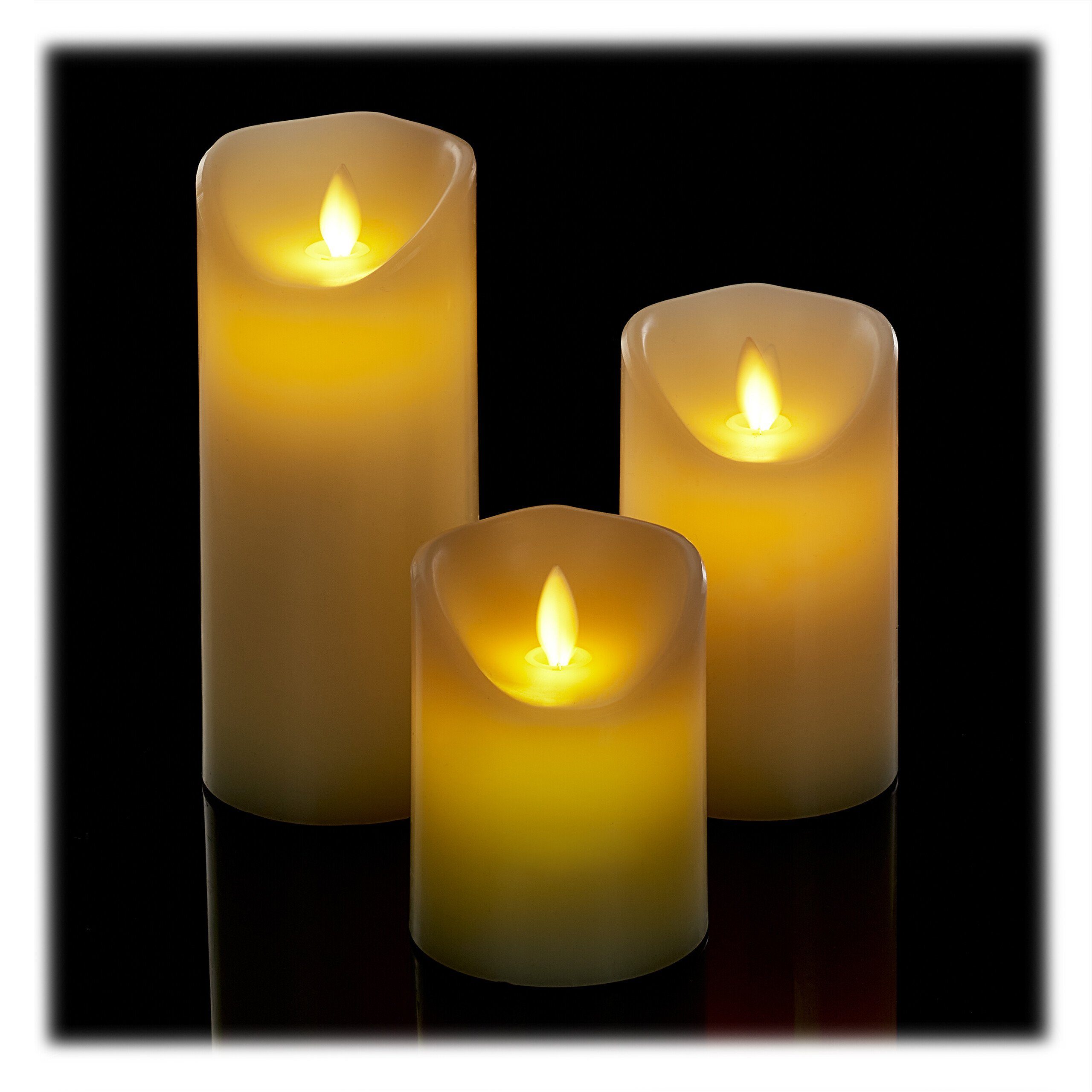 LED-Kerze 3er Set