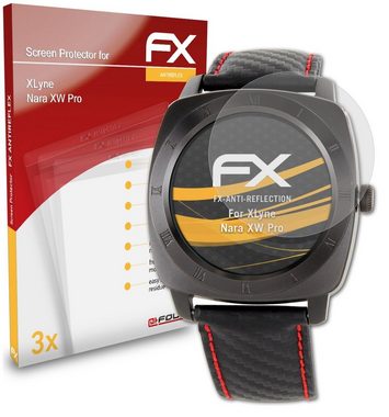 atFoliX Schutzfolie für XLyne Nara XW Pro, (3 Folien), Entspiegelnd und stoßdämpfend