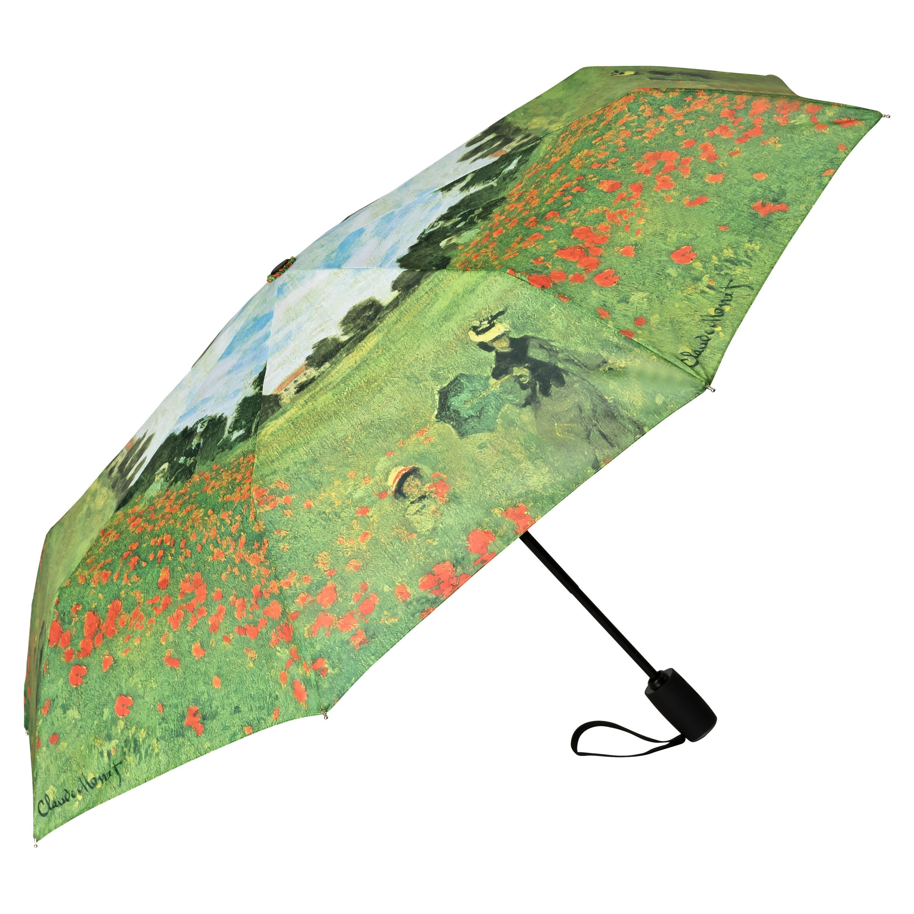 Mohnblumenfeld Leicht von Taschenregenschirm Kunst Stabil Motiv Blumen Monet: Lilienfeld Claude