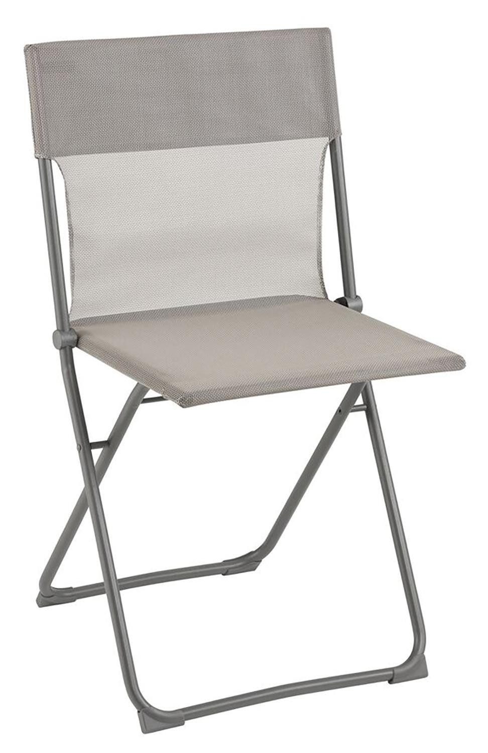 Lafuma Klappstuhl BALCONY, Terre, Titanfarben, Batyline, Stahl, (1 St), Klappbar, B 48 x H 83 x T 44 cm