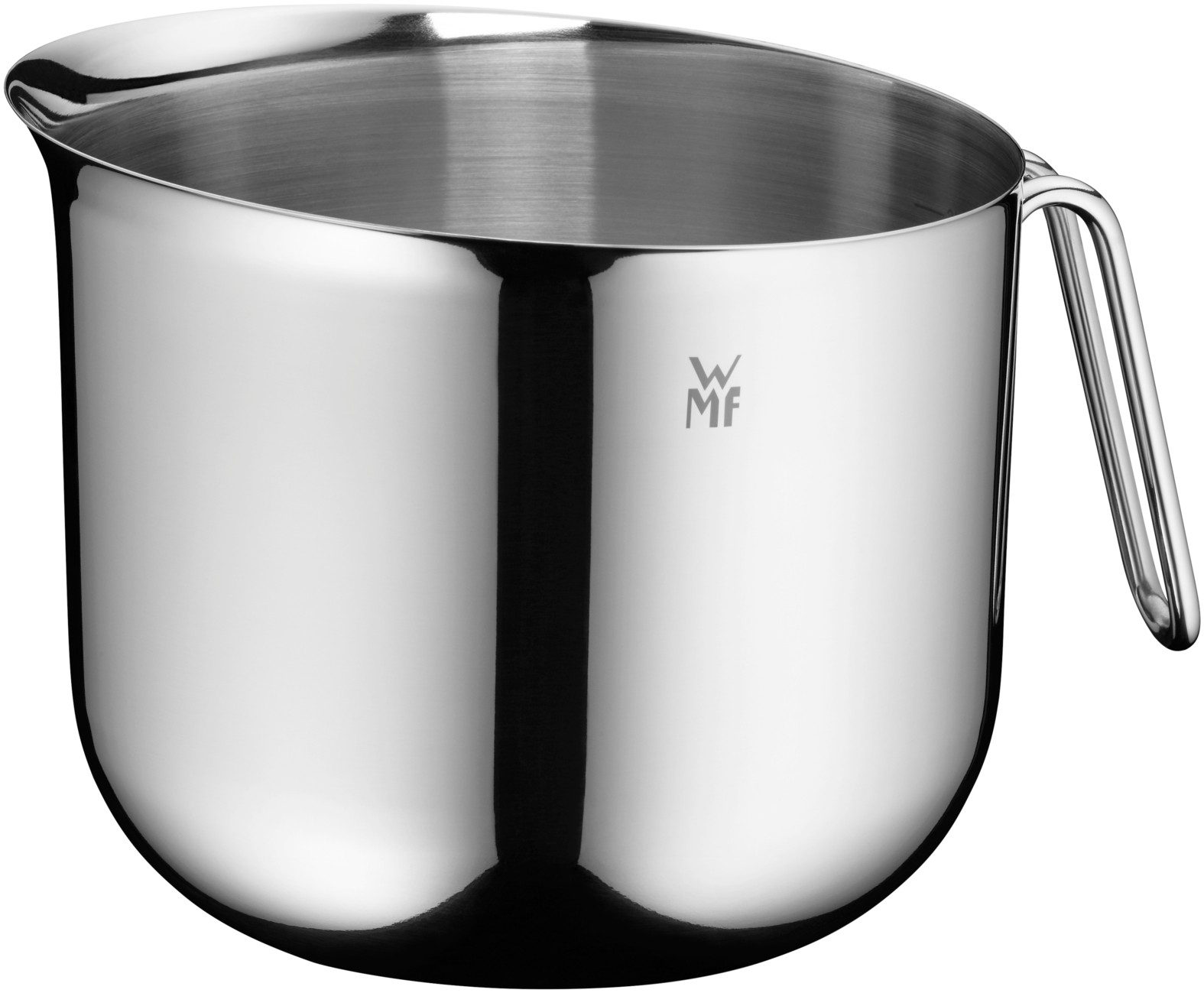 WMF Schüssel Function Bowls Rührschüssel mit Spritzschutz-Deckel, 18,5cm, Cromargan® Edelstahl rostfrei 18/10, (1x Schüssel mit Mess-Skalierung 18,5 cm (Höhe 16 cm, Volumen 2,5l), 1-tlg)