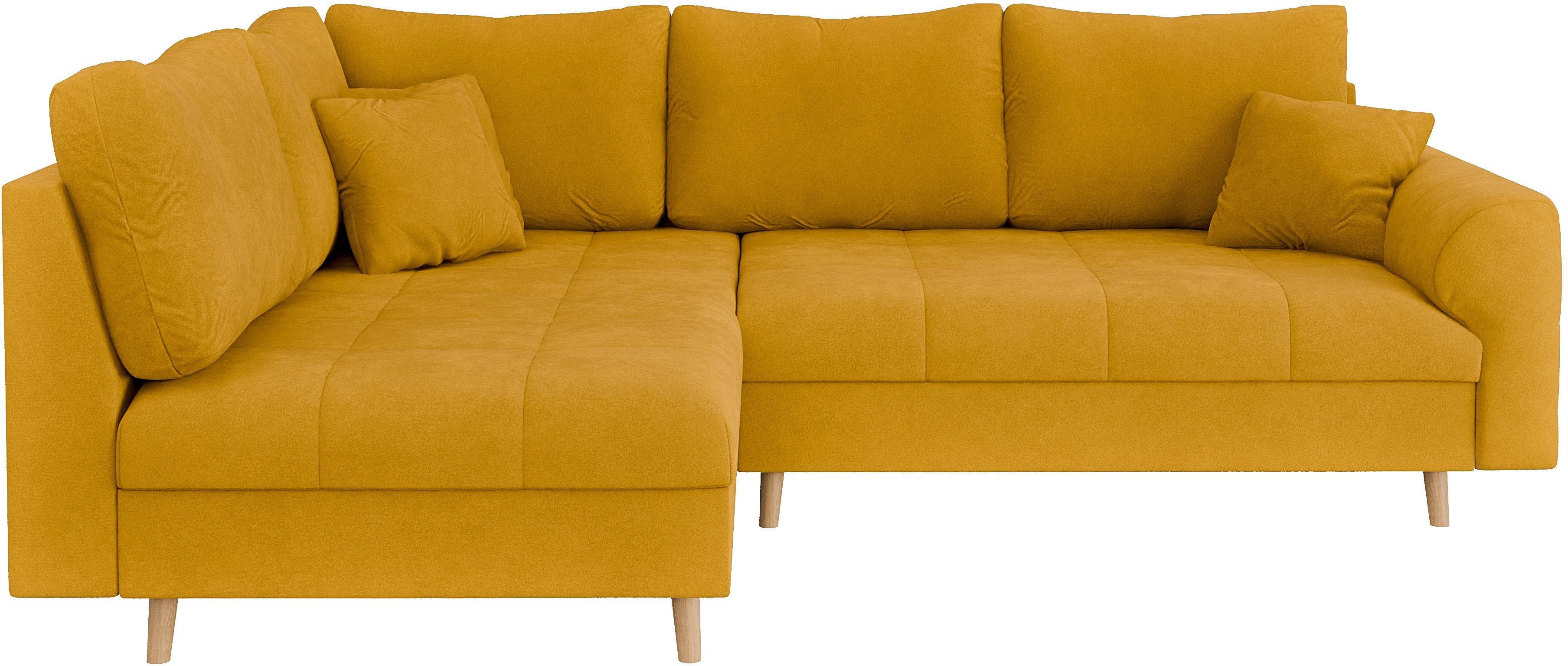 Home affaire Ecksofa "CHARRE L-Form mit Ottomane, Maße B/T/H: 231/161/81 cm günstig online kaufen
