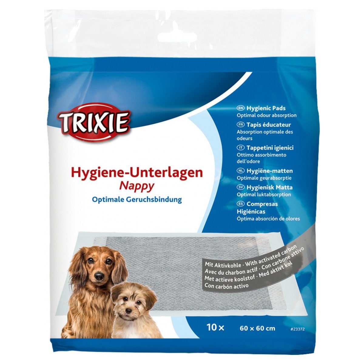 TRIXIE Hundetoilette Hygiene-Unterlage Nappy mit Aktivkohle