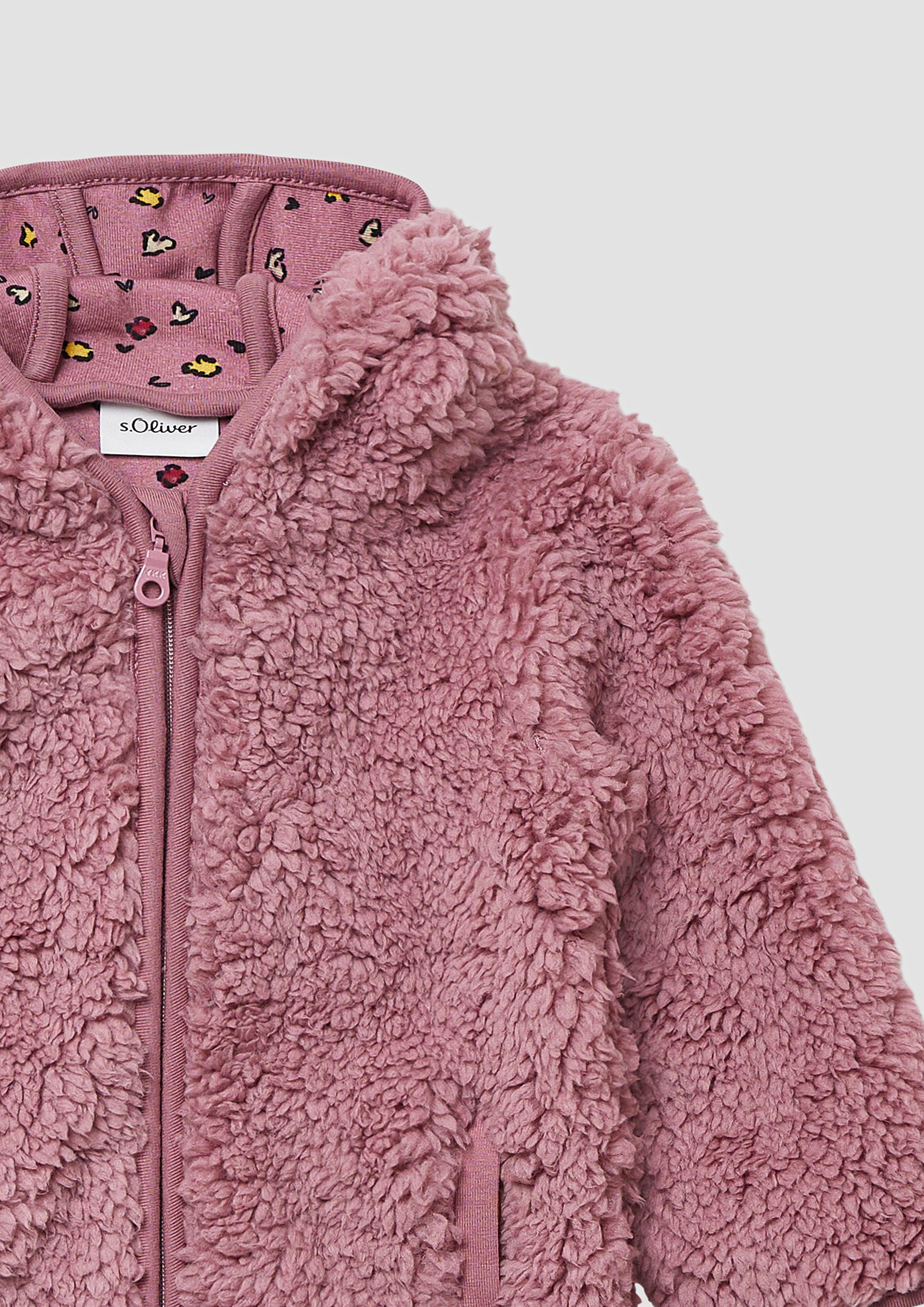 s.Oliver Outdoorjacke Unisex Jacke aus Teddyplüsch günstig online kaufen