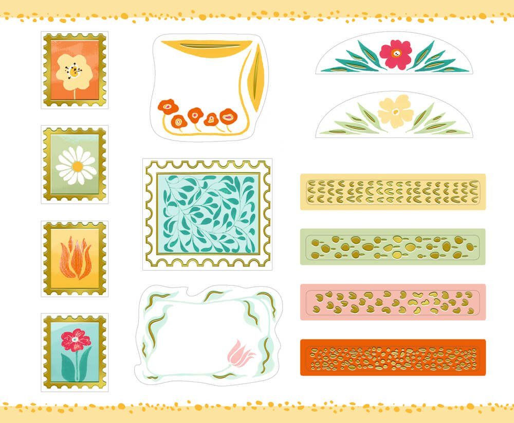 COPPENRATH DIE SPIEGELBURG Sticker Stickerbuch - Etiketten & Sticker (Die Seele blüht auf)