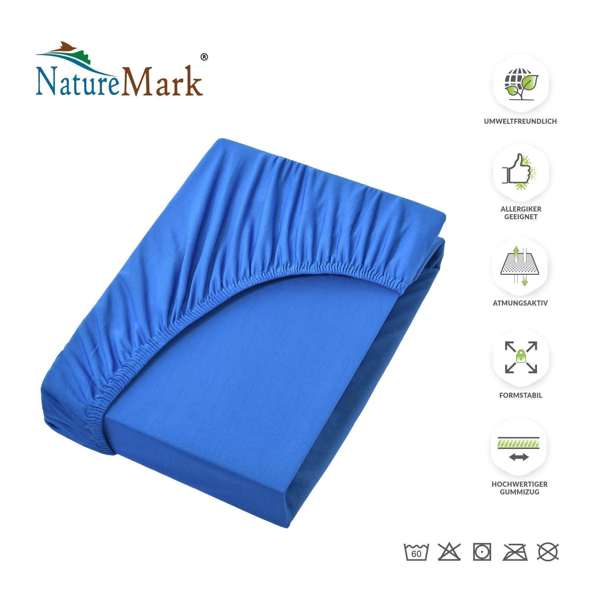 NatureMark Spannbettlaken Microfaser Spannbettlaken 200x220cm, Polyester, günstig online kaufen