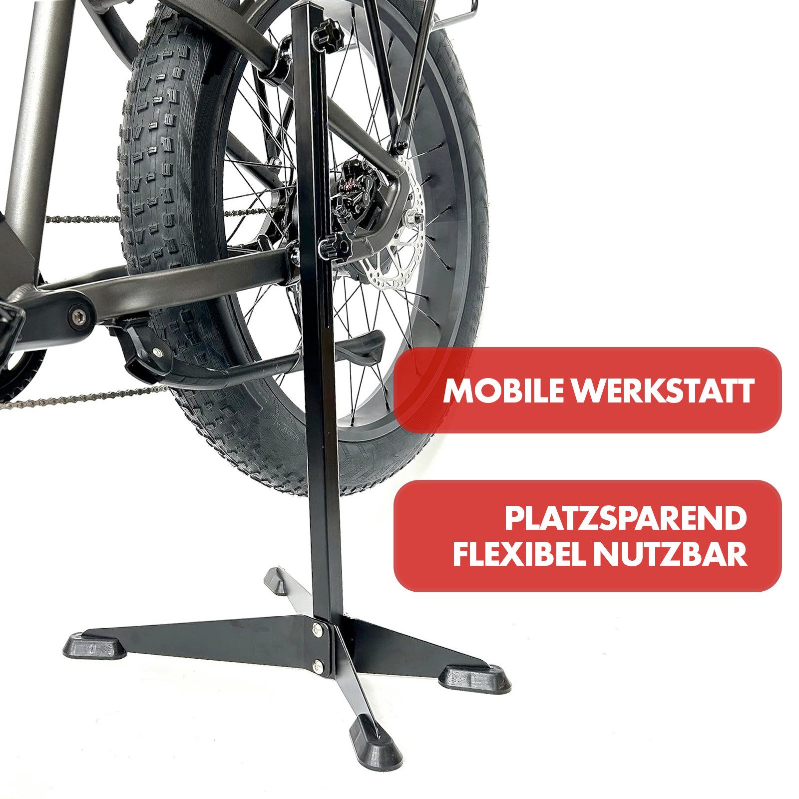 Floordirekt Fahrradständer Fahrrad-Parkständer Leon, Anpassbarer Ständer für Hinterradgabel, Vielseitige Nutzung