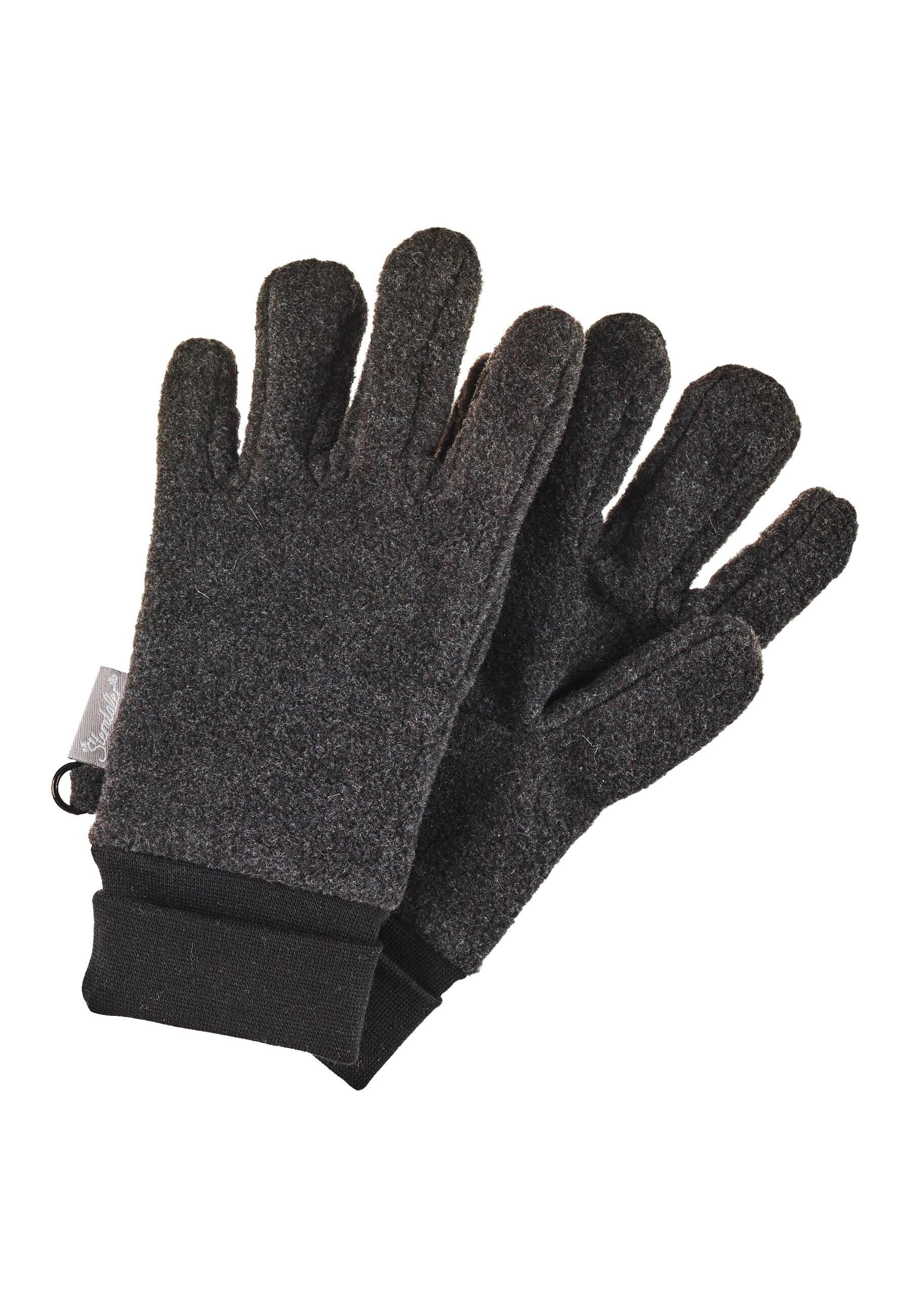 Sterntaler® Fleecehandschuhe Fingerhandschuhe uni (1-St) aus Mircofleece und elastischem Bündchen