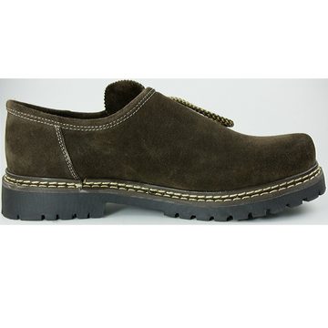 Maddox Herren Leder Haferlschuhe "Altdorf" - Velour Braun, Trachten Mode Schnürschuh