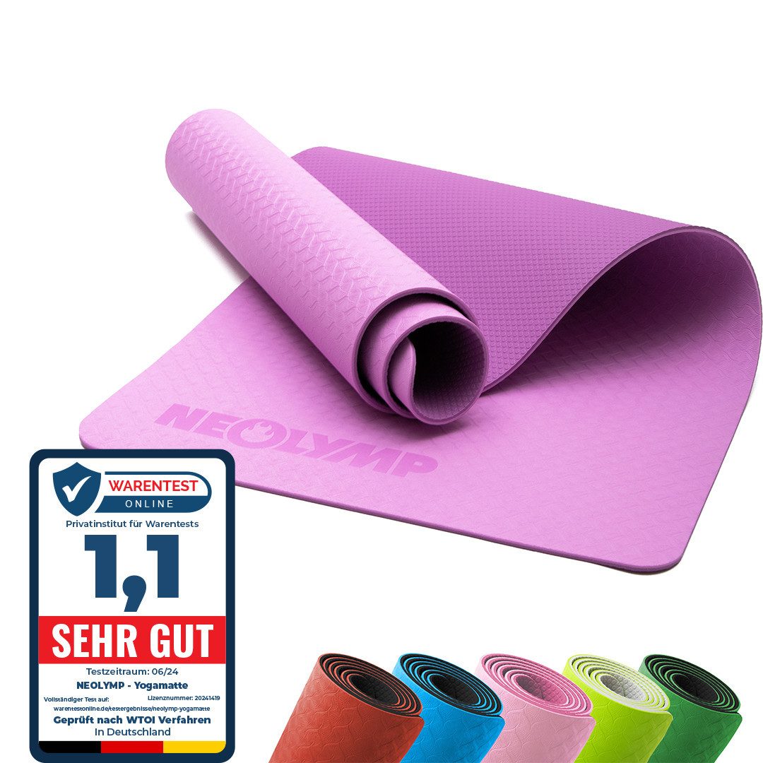 Yogamatte Sportmatte - Ideal für Yoga, Pilates & Gymnastik - Fitnessmatte