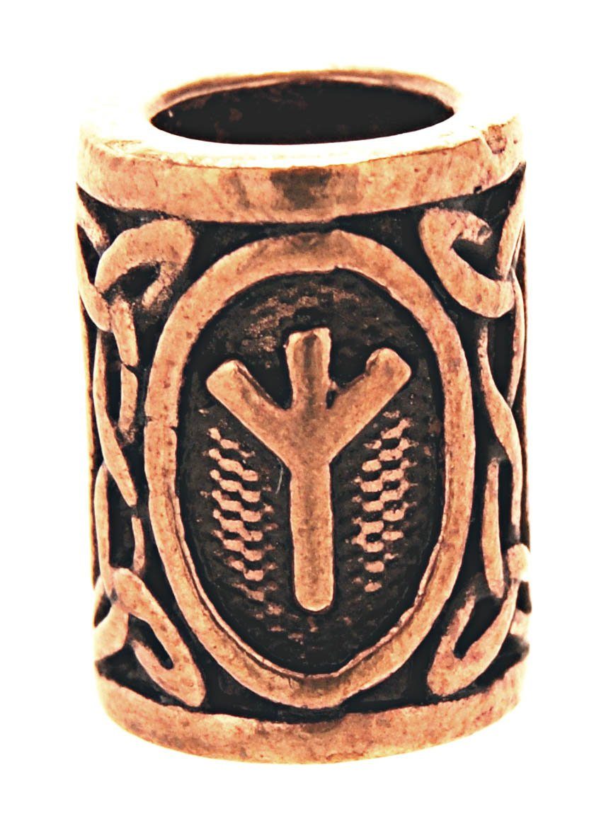 Kiss of Leather Diadem Viking Wikinger Bronze Haarperle Bartperle Bartschmuck Rune
