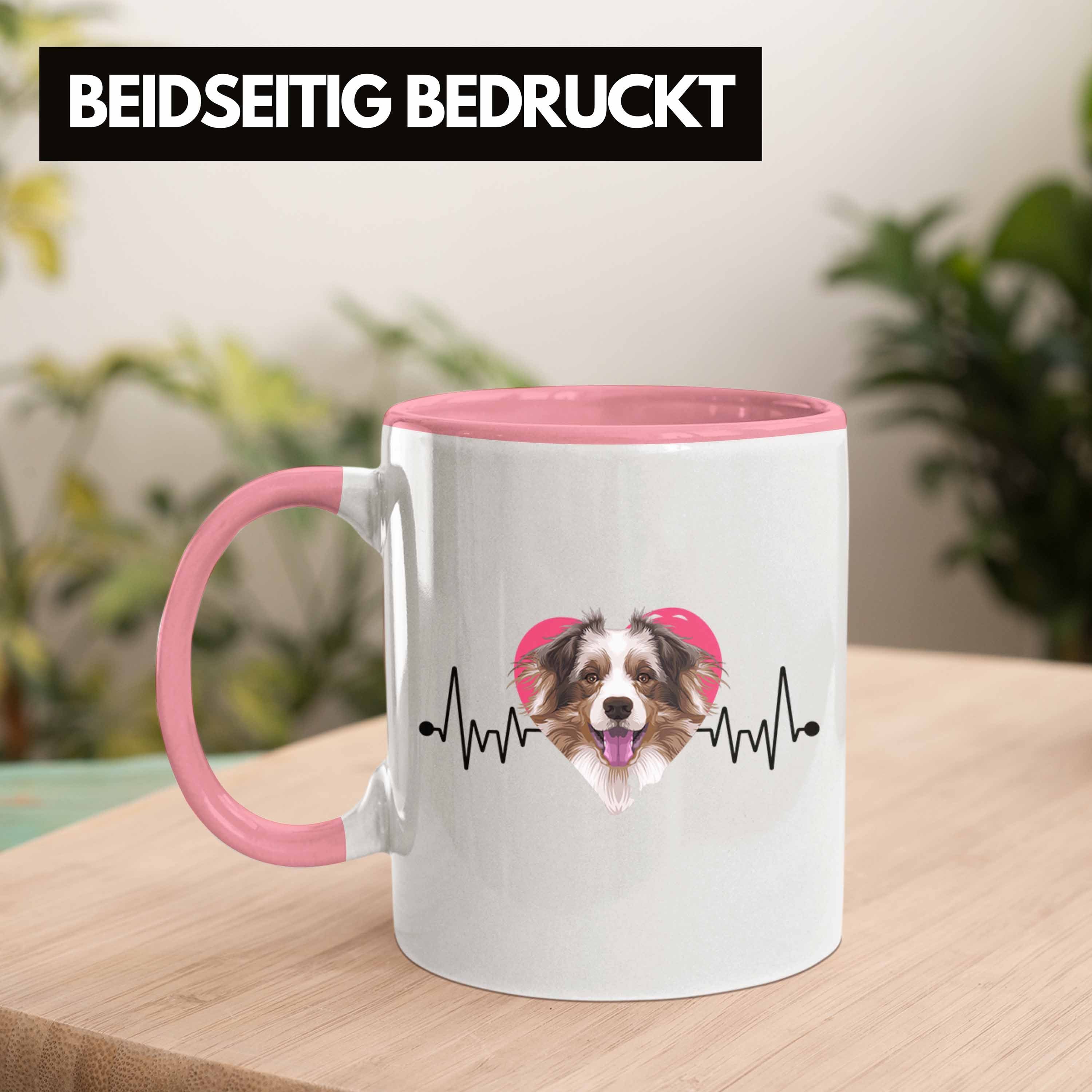 Geschenk Spruch Geschenkid Lustiger Australian Besitzer Shepherd Tasse Rosa Trendation Tasse